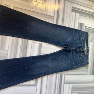 7 For All Mankind Dojo Dark Blue Flare Jeans